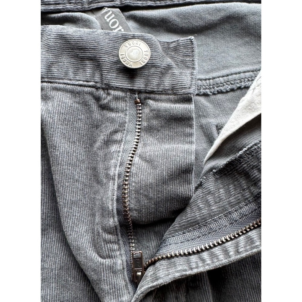 Vuori Pants Mens Corduroy Gray size 36x30 Preppy Casual Dressy - Picture 4 of 11